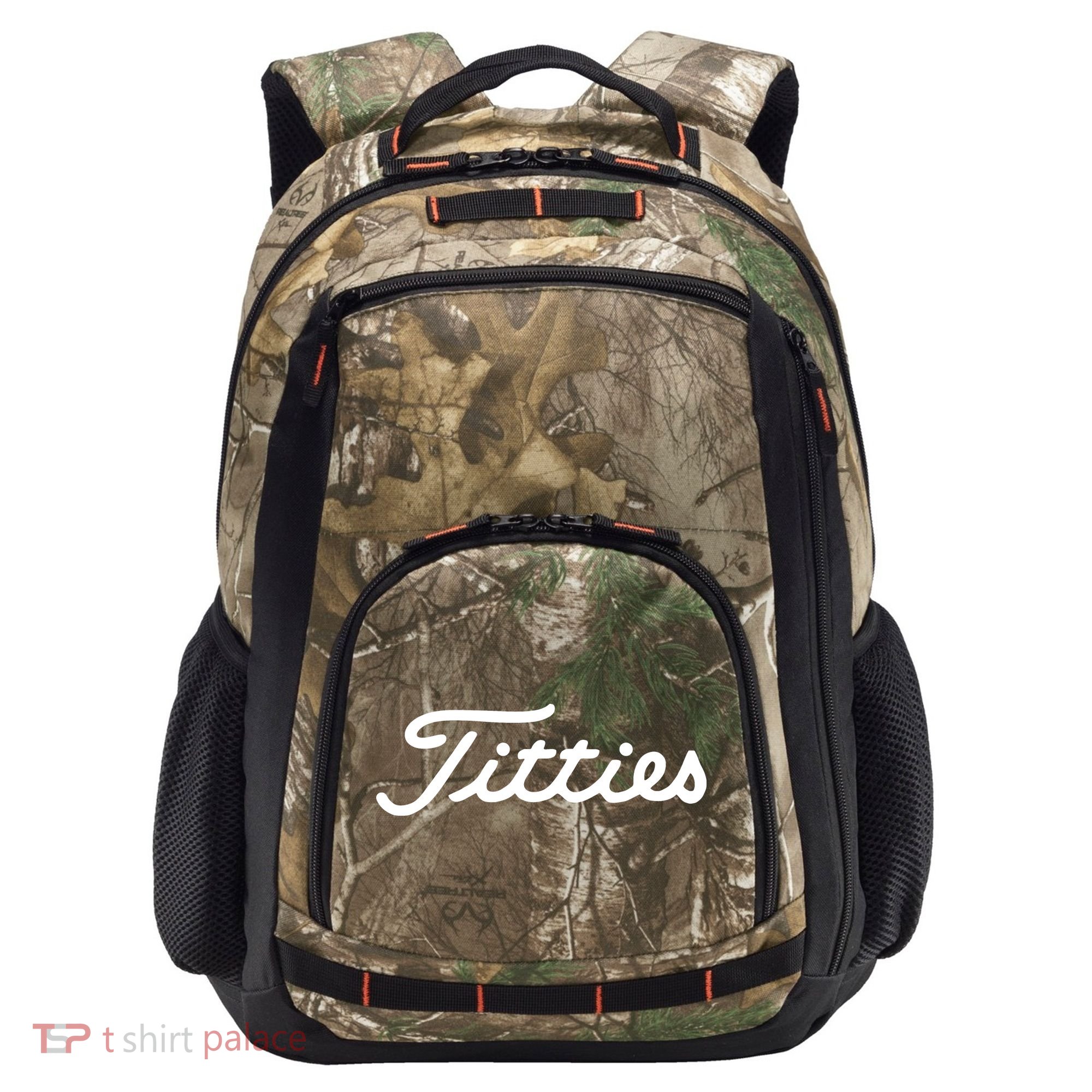 Titties Golf Bachelor Party Funny Golfing Gift Parody Camo Xtreme Backpack
