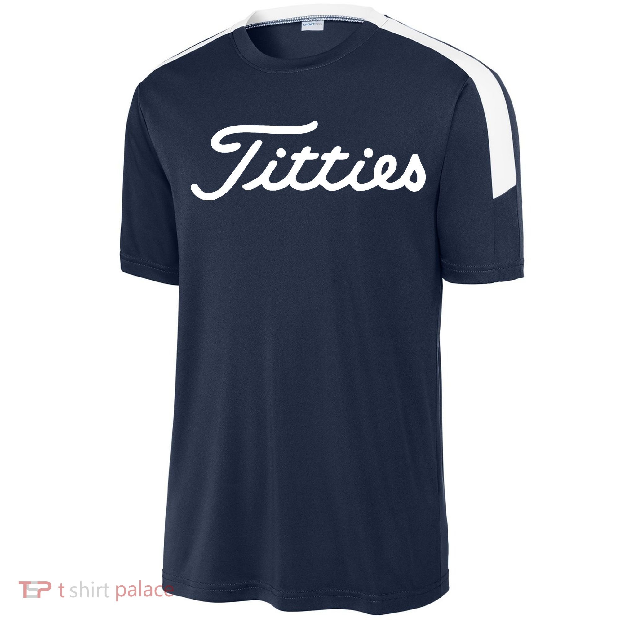 Titties Golf Bachelor Party Funny Golfing Gift Parody Sport-Tek Competitor United Soccer Jersey