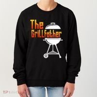 The Grillfather Barbecue Grill Master Smoker Funny Bbq Dad Gift Women's Sweatshirt thumb 0