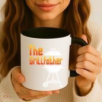 The Grillfather Barbecue Grill Master Smoker Funny Bbq Dad Gift Coffee Mug thumb 3
