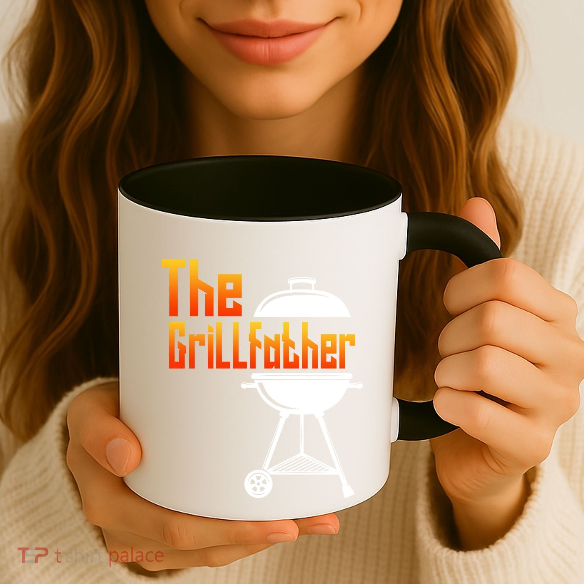 The Grillfather Barbecue Grill Master Smoker Funny Bbq Dad Gift Coffee Mug