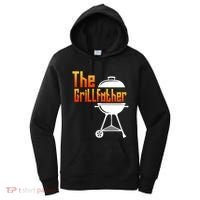 The Grillfather Barbecue Grill Master Smoker Funny Bbq Dad Gift Women's Hoodie thumb 0
