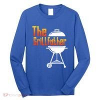 The Grillfather Barbecue Grill Master Smoker Funny Bbq Dad Gift Long Sleeve Shirt thumb 0
