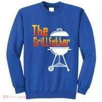 The Grillfather Barbecue Grill Master Smoker Funny Bbq Dad Gift Sweatshirt thumb 0