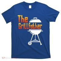 The Grillfather Barbecue Grill Master Smoker Funny Bbq Dad Gift T-Shirt thumb 0