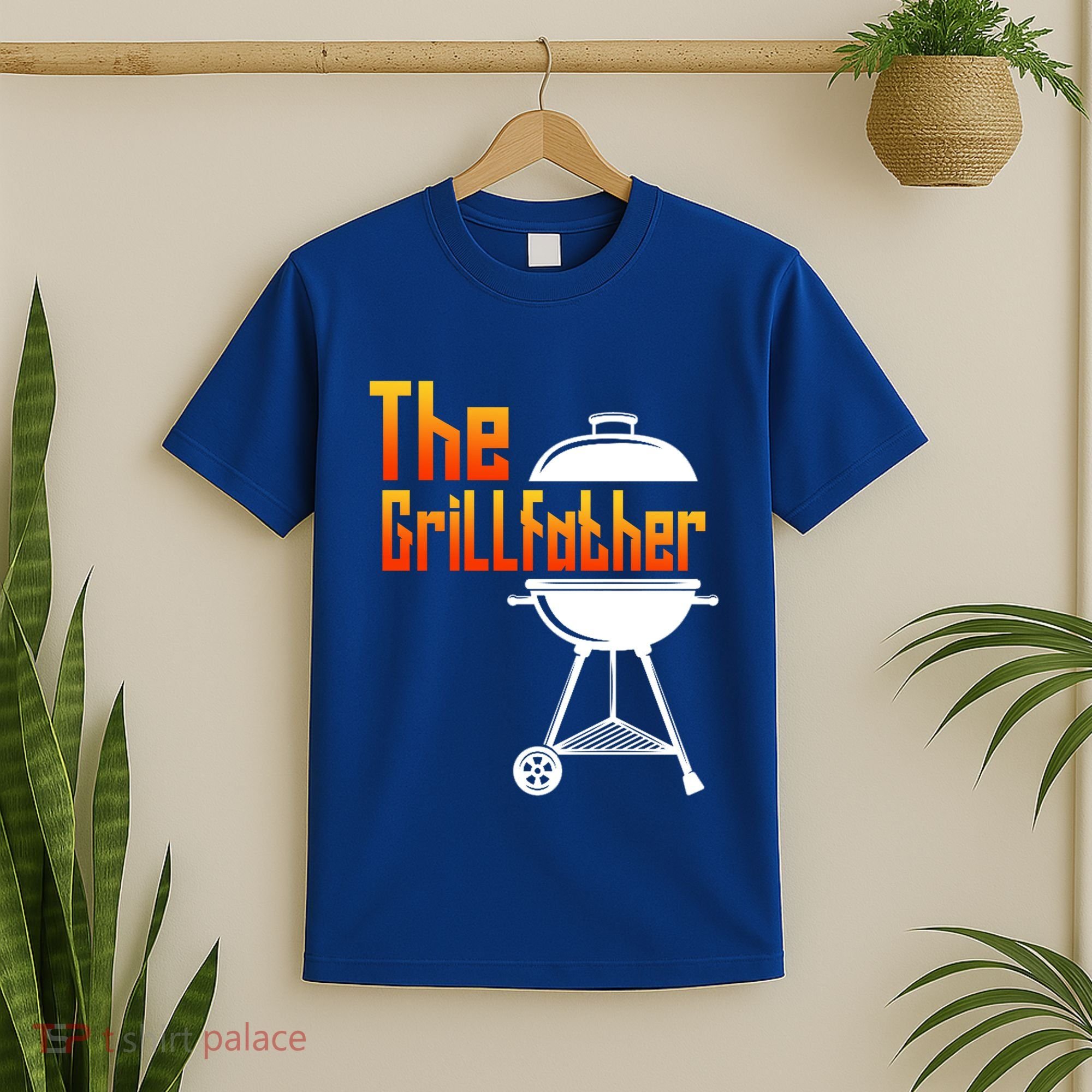 The Grillfather Barbecue Grill Master Smoker Funny Bbq Dad Gift T-Shirt