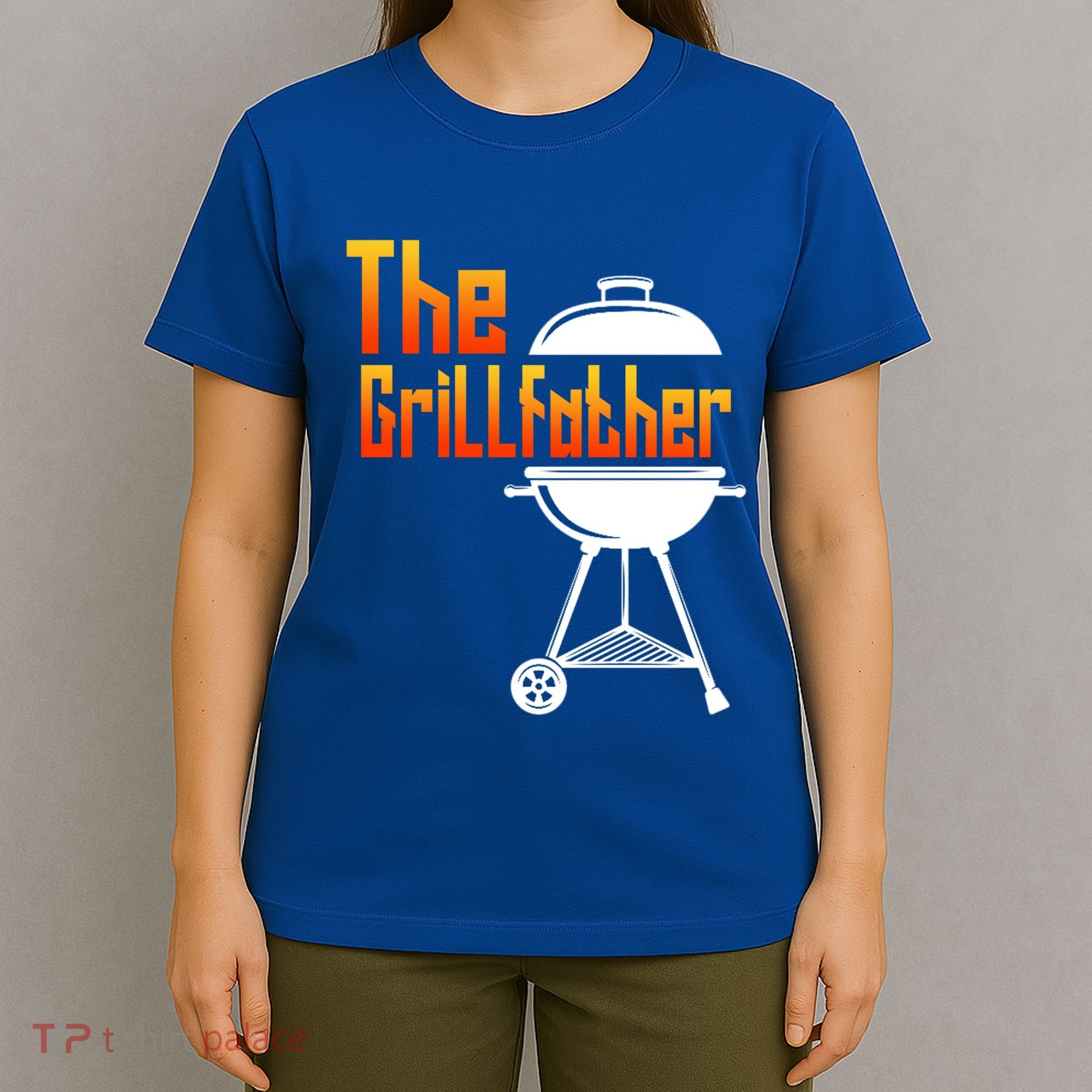 The Grillfather Barbecue Grill Master Smoker Funny Bbq Dad Gift T-Shirt