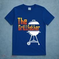 The Grillfather Barbecue Grill Master Smoker Funny Bbq Dad Gift T-Shirt thumb 5