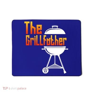 The Grillfather Barbecue Grill Master Smoker Funny Bbq Dad Gift Mousepad