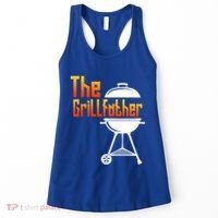 The Grillfather Barbecue Grill Master Smoker Funny Bbq Dad Gift Women's Tank Top thumb 0