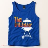 The Grillfather Barbecue Grill Master Smoker Funny Bbq Dad Gift Tank Top thumb 2