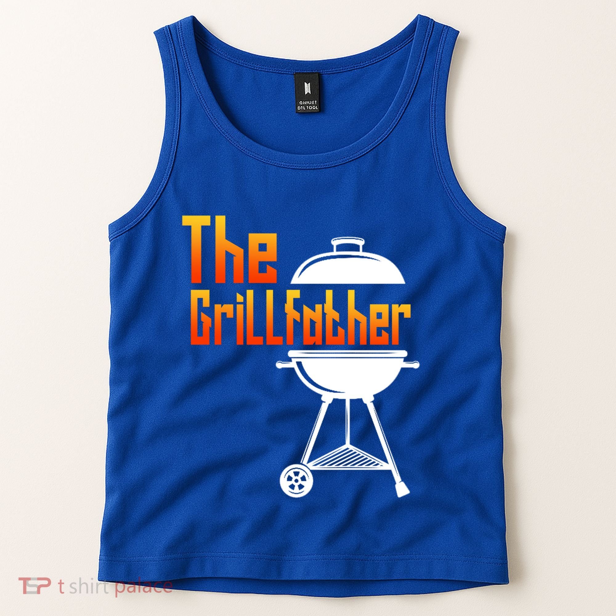 The Grillfather Barbecue Grill Master Smoker Funny Bbq Dad Gift Tank Top