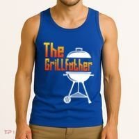 The Grillfather Barbecue Grill Master Smoker Funny Bbq Dad Gift Tank Top thumb 3