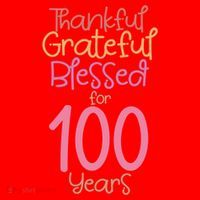 Thankful Grateful Blessed For 100 Years Old 100Th Birthday Gift Santa Hat thumb 1