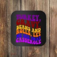 Turkey Gravy Beans And Rolls Let Me See That Casserole Coaster thumb 0