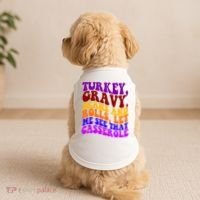 Turkey Gravy Beans And Rolls Let Me See That Casserole Doggie Tank thumb 2