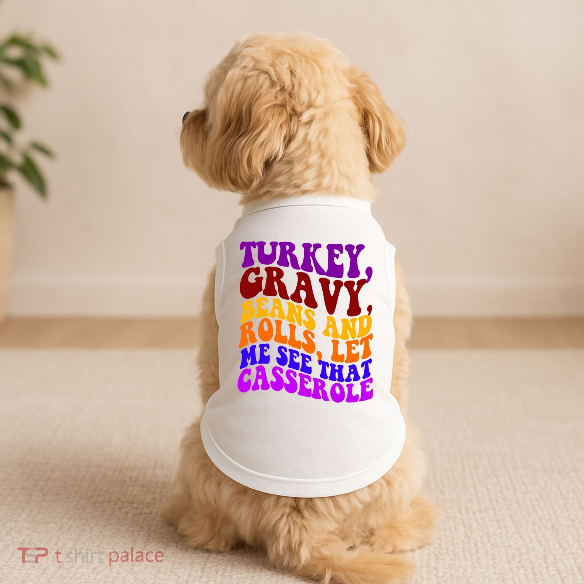 Turkey Gravy Beans And Rolls Let Me See That Casserole Doggie Tank