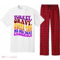 Turkey Gravy Beans And Rolls Let Me See That Casserole Pajama Set thumb 0