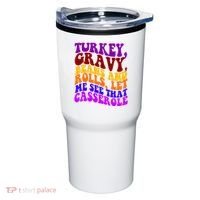 Turkey Gravy Beans And Rolls Let Me See That Casserole Tumbler thumb 0