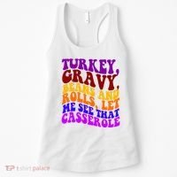 Turkey Gravy Beans And Rolls Let Me See That Casserole Women's Tank Top thumb 0