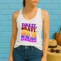 Turkey Gravy Beans And Rolls Let Me See That Casserole Women's Tank Top thumb 2