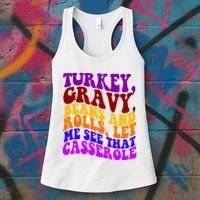 Turkey Gravy Beans And Rolls Let Me See That Casserole Women's Tank Top thumb 3