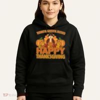 Thankful Grateful Blessed Happy Thanksgiving Turkey Hoodie thumb 5