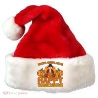 Thankful Grateful Blessed Happy Thanksgiving Turkey Santa Hat thumb 0