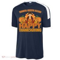 Thankful Grateful Blessed Happy Thanksgiving Turkey Sport-Tek Competitor United Soccer Jersey thumb 2