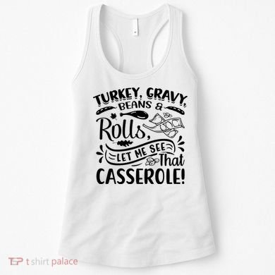 Turkey Gravy Beans & Rolls For Thanksgiving Women's Tank Top