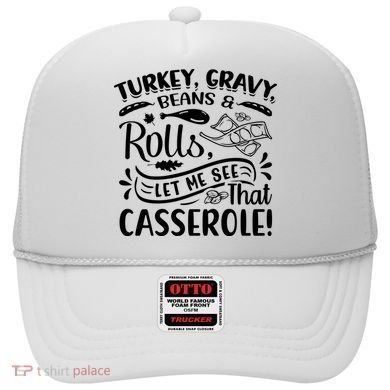 Turkey Gravy Beans & Rolls For Thanksgiving Hat