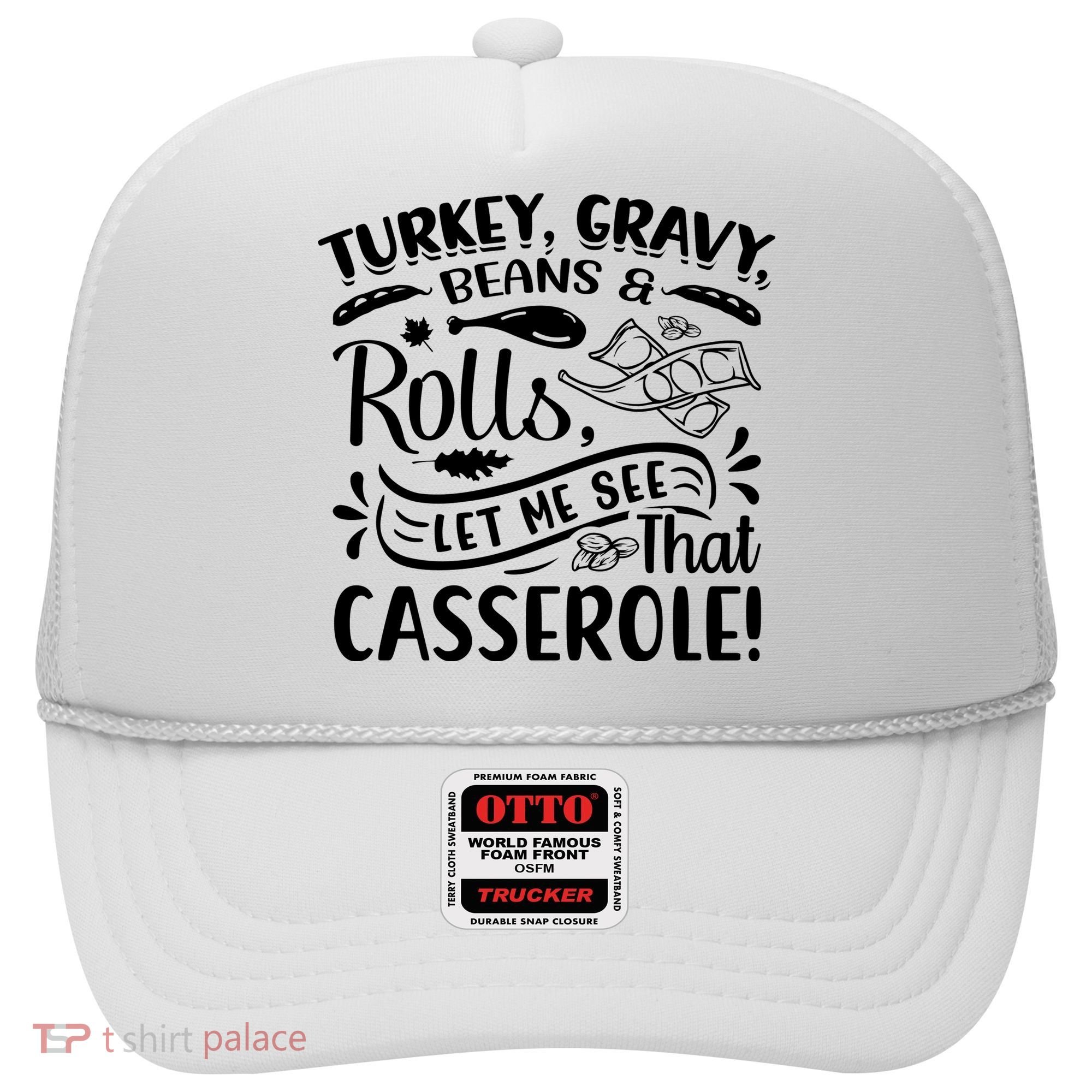 Turkey Gravy Beans & Rolls For Thanksgiving Hat