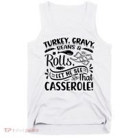 Turkey Gravy Beans & Rolls For Thanksgiving Tank Top thumb 0