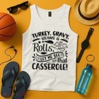 Turkey Gravy Beans & Rolls For Thanksgiving Tank Top thumb 4