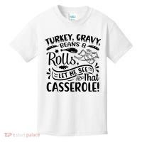 Turkey Gravy Beans & Rolls For Thanksgiving Kids T-Shirt thumb 0