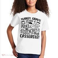 Turkey Gravy Beans & Rolls For Thanksgiving Kids T-Shirt thumb 2