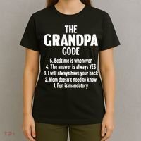 The Grandpa Code Cool Best Grandfather Humor Joke T-Shirt thumb 4