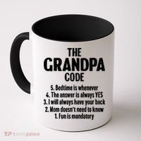 The Grandpa Code Cool Best Grandfather Humor Joke Coffee Mug thumb 0