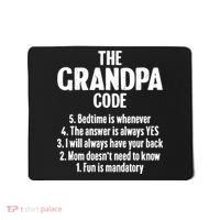 The Grandpa Code Cool Best Grandfather Humor Joke Mousepad thumb 0