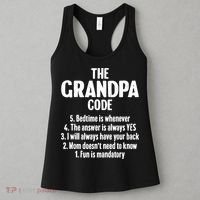 The Grandpa Code Cool Best Grandfather Humor Joke Women's Tank Top thumb 3
