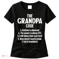 The Grandpa Code Cool Best Grandfather Humor Joke Women's T-Shirt thumb 0
