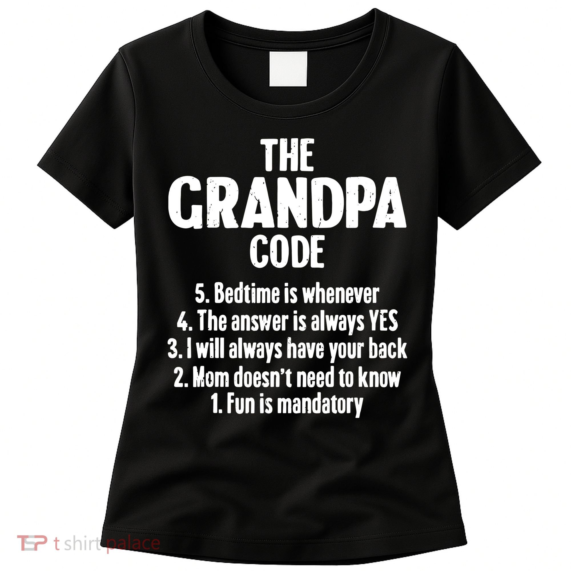 The Grandpa Code Cool Best Grandfather Humor Joke Women's T-Shirt