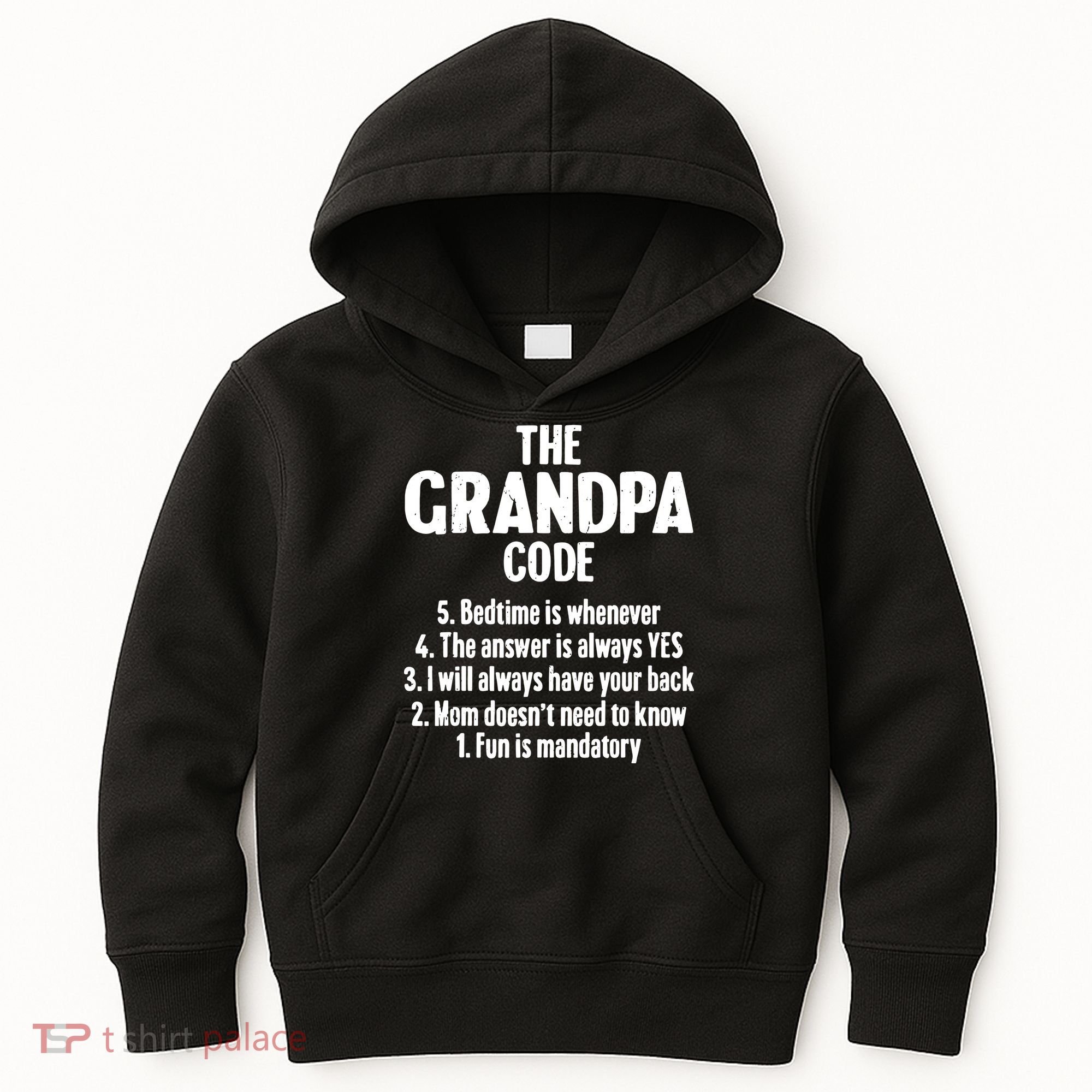 The Grandpa Code Cool Best Grandfather Humor Joke Kids Hoodie