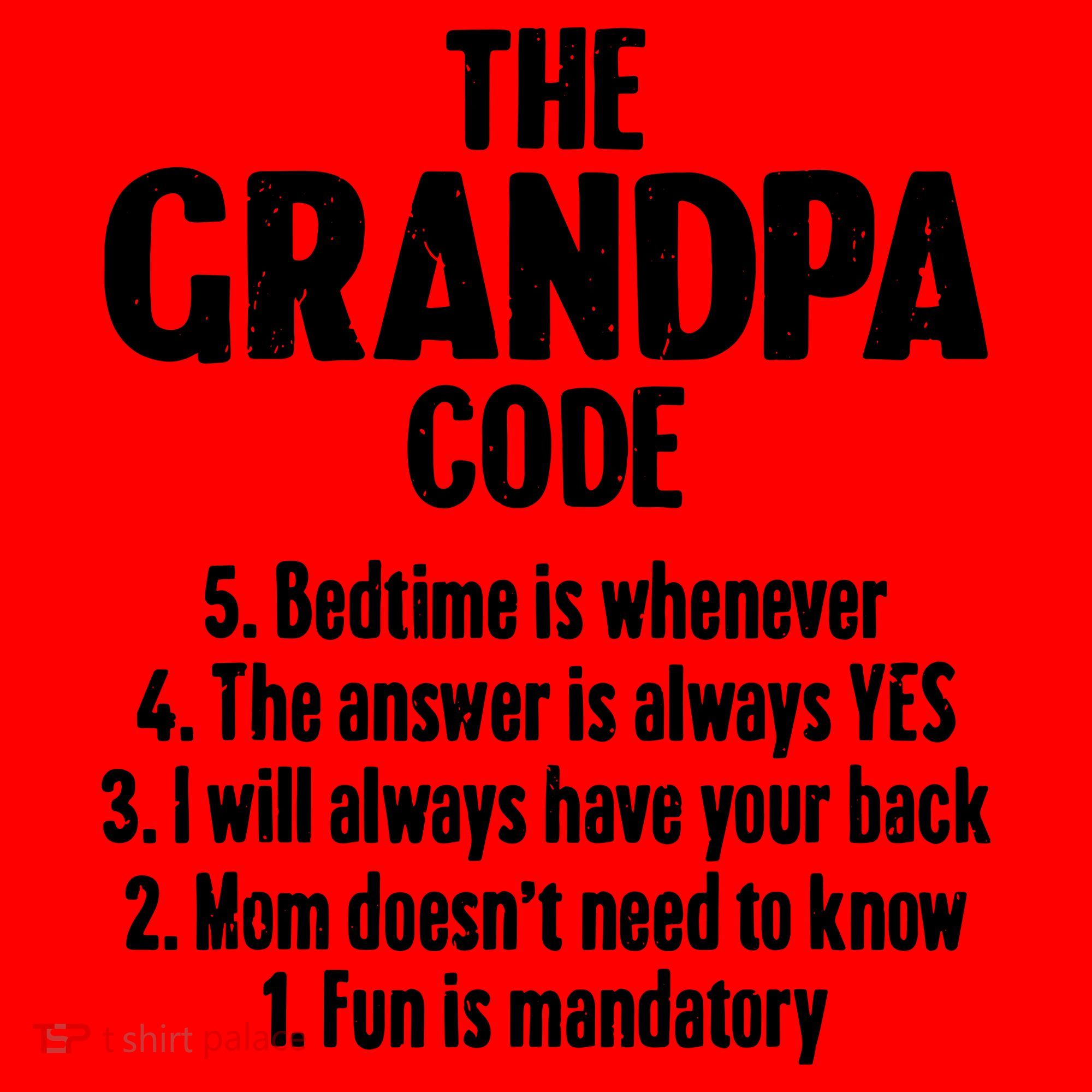 The Grandpa Code Cool Best Grandfather Humor Joke Santa Hat