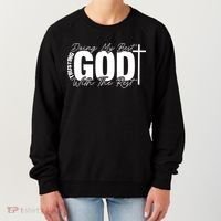 Trusting God Christian Quote Women's Sweatshirt thumb 0