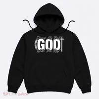 Trusting God Christian Quote Hoodie thumb 0