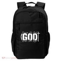 Trusting God Christian Quote Backpack thumb 0