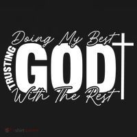 Trusting God Christian Quote Backpack thumb 2