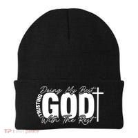 Trusting God Christian Quote Beanie thumb 0