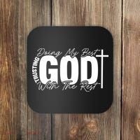 Trusting God Christian Quote Coaster thumb 0